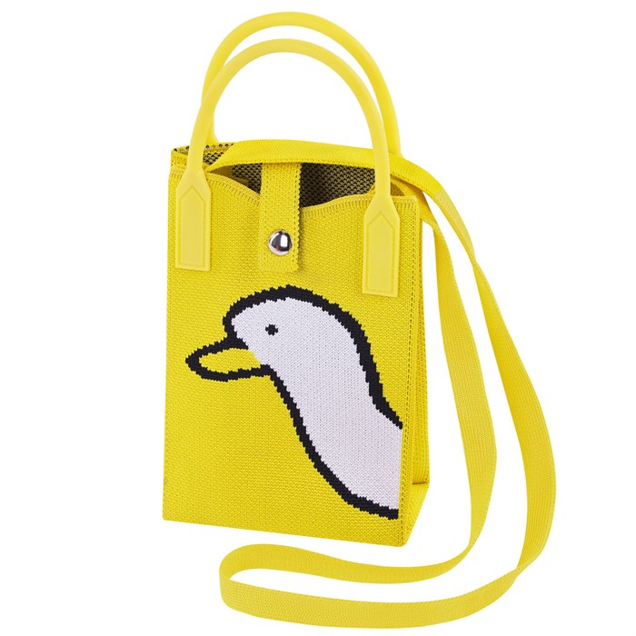 Сумочка-органайзер повседневная HEIKKI KNIT (ХЕЙКИ) кросс боди, вязаная, 17х12х5 см, "Yellow goose", 273791 273791