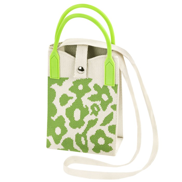 Сумочка-органайзер повседневная HEIKKI KNIT (ХЕЙКИ) кросс боди, вязаная, 17х12х5 см, "Flowers", 273797 273797