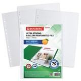 Папки-файлы перфорированные А4 BRAUBERG EXTRA 700, КОМПЛЕКТ 50 шт., матовые, ПЛОТНЫЕ, 70 мкм, 229667 229667 Папки-файлы перфорированные А4 BRAUBERG EXTRA 700, КОМПЛЕКТ 50 шт., матовые, ПЛОТНЫЕ, 70 мкм, 229667 229667