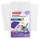 Папка-файл перфорированная , КОМПЛЕКТ 50 шт.А4 BRAUBERG "EXTRA 1000",, матовые, ПЛОТНЫЕ, 100 мкм, 22 229671 Папка-файл перфорированная , КОМПЛЕКТ 50 шт.А4 BRAUBERG "EXTRA 1000",, матовые, ПЛОТНЫЕ, 100 мкм, 22 229671