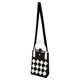Сумочка-органайзер повседневная HEIKKI KNIT (ХЕЙКИ) кросс боди, вязаная, 17х12х5 см, "Black&White", 273793 273793
