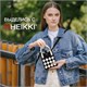 Сумочка-органайзер повседневная HEIKKI KNIT (ХЕЙКИ) кросс боди, вязаная, 17х12х5 см, "Black&White", 273793 273793