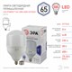 Лампа светодиодная ЭРА STD, 65 (350) Вт, цоколь Е27/Е40, колокол, холодный белый свет, 30000 ч., LEDT16065W6500E27, Б0027924 457658