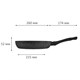 Сковорода 26 см, антипригарное покрытие, soft-touch ручка, SCOVO "Hi-Black", HB-004 700965