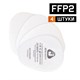 Фильтр противоаэрозольный (предфильтр) Jeta Safety 6020P2R (6022), комплект 4 шт., класс P2 R 610903