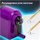 Точилка механическая BRAUBERG ULTRA для чернографитных и цветных карандашей, крепление к столу, цвет корпуса сиреневый с черным, 271341 271341