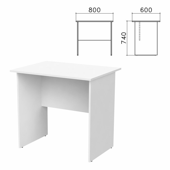 Стол письменный Бюджет, 800х600х740 мм 641903 - фото 110357