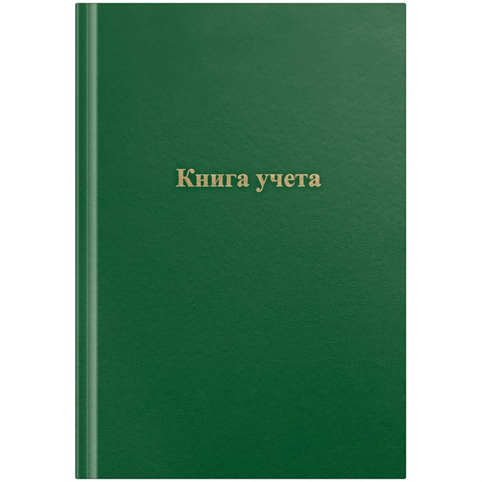 Книга учета OfficeSpace, А4, 96л., клетка, 200*290мм, бумвинил, цвет зеленый, блок офсетный O275753 - фото 121979