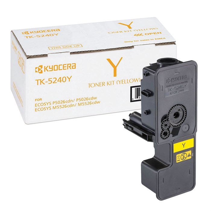 Тонер-картридж KYOCERA (TK-5240Y) P5026cdn/w/M5526cdn/w, ресурс 3000 стр., цвет желтый, оригинальный, 1T02R7ANL0 320846 - фото 123364