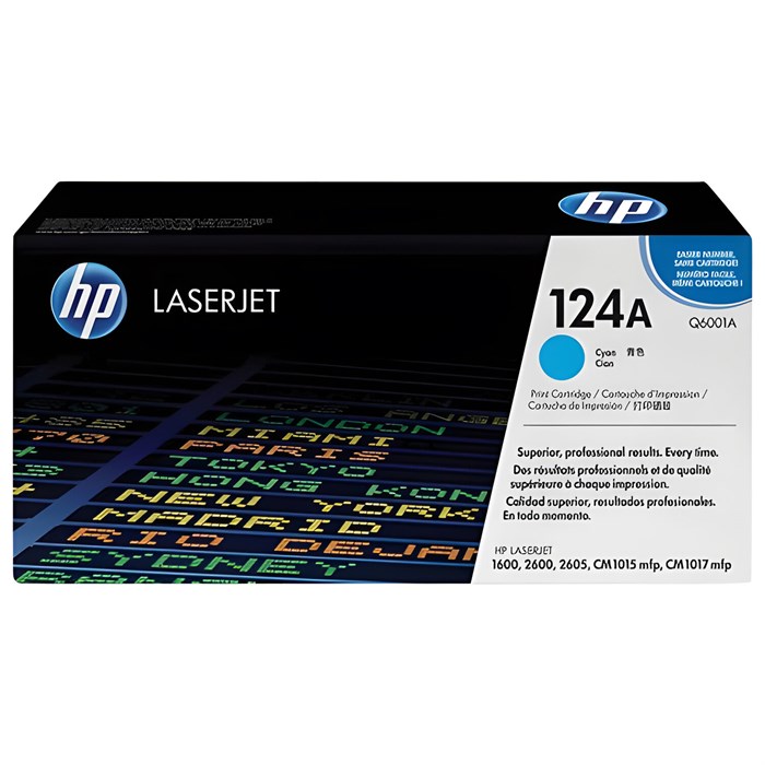 Картридж лазерный HP (Q6001A) ColorLaserJet CM1015/2600 и др, №124A, голубой, оригинальный, ресурс 2000 страниц 360586 - фото 123458