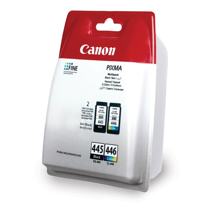 Картридж струйный CANON (PG-445/CL-446) PIXMA MG2440/MG2540, оригинальный КОМПЛЕКТ 2 цвета, 180 страниц, 8283B004 361574 - фото 123687