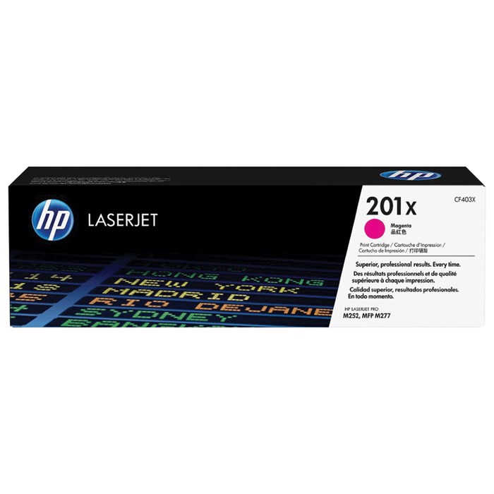 Картридж лазерный HP (CF403X) LaserJet Pro M277n/dw/M252n/dw, №201X, пурпурный, оригинальный, ресурс 2300 страниц 361699 - фото 123692