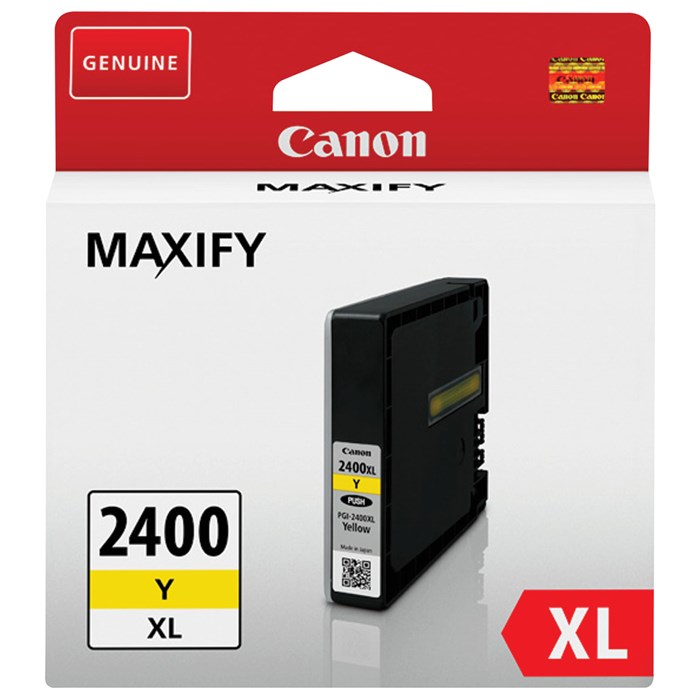 Картридж струйный CANON (PGI-2400XLY) iB4040/MB5040/MB5340, желтый, оригинальный, ресурс 1500 стр., 9276B001 362104 - фото 123762