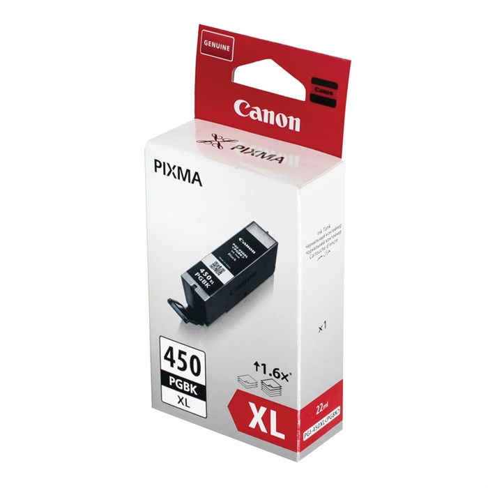 Картридж струйный CANON (PGI-450PGBK XL) PIXMA MX724/924/iX6840, черный пигментный, оригинальный, ресурс 620 стр., 6434B001 362269 - фото 123792