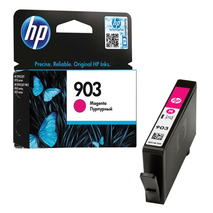 Картридж струйный HP (T6L91AE) OfficeJet 6950/6960/6970, №903, пурпурный, ресурс 315 стр., оригинальный 362335 - фото 123812