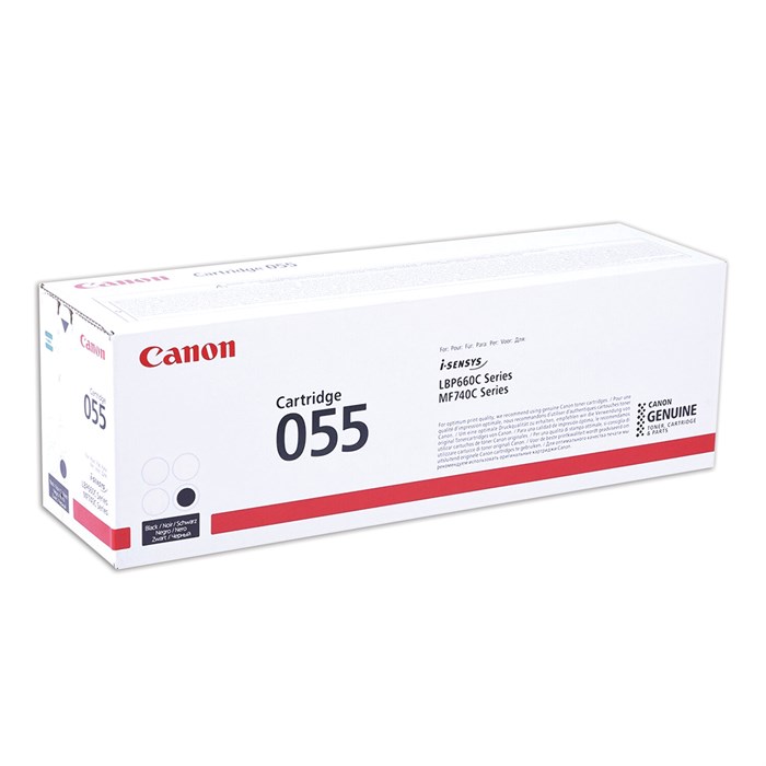 Картридж лазерный CANON (055BK) для LBP663/664/MF742/744/746, черный, оригинальный, ресурс 2300 страниц, 3016C002 363330 - фото 124095