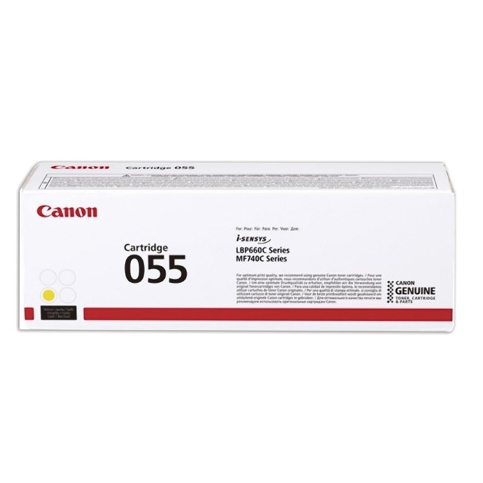 Картридж лазерный CANON (055Y) для LBP663/664/MF742/744/746, желтый, оригинальный, ресурс 2100 страниц, 3013C002 363332 - фото 124097