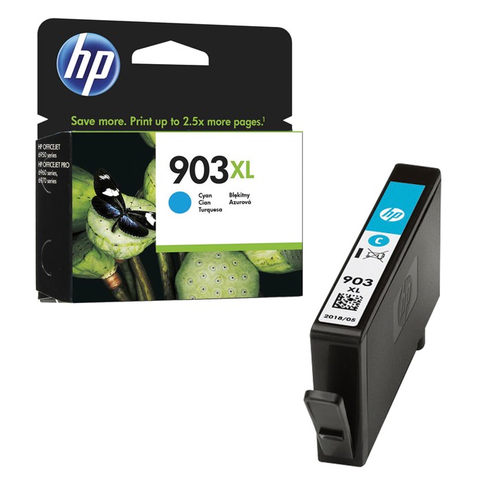 Картридж струйный HP (T6M03AE) OfficeJet 6950/6960/6970, №903XL, голубой, увеличенный ресур 825 стр., оригинальный 362337 - фото 125756