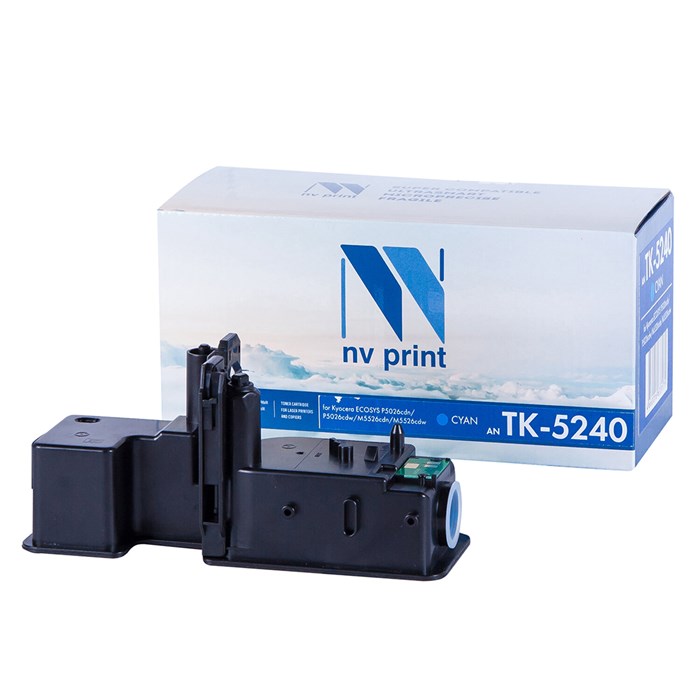 Тонер-картридж NV PRINT (NV-TK-5240C) для KYOCERA ECOSYS P5026cdn/w/M5526cdn, голубой, ресурс 3000 стр. 363005 - фото 126167