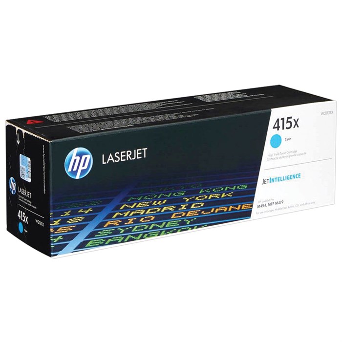 Картридж лазерный HP (W2031X) Color LaserJet M454dn/M479dw и др, №415X, голубой, оригинальный, ресурс 6000 страниц 363304 - фото 126443