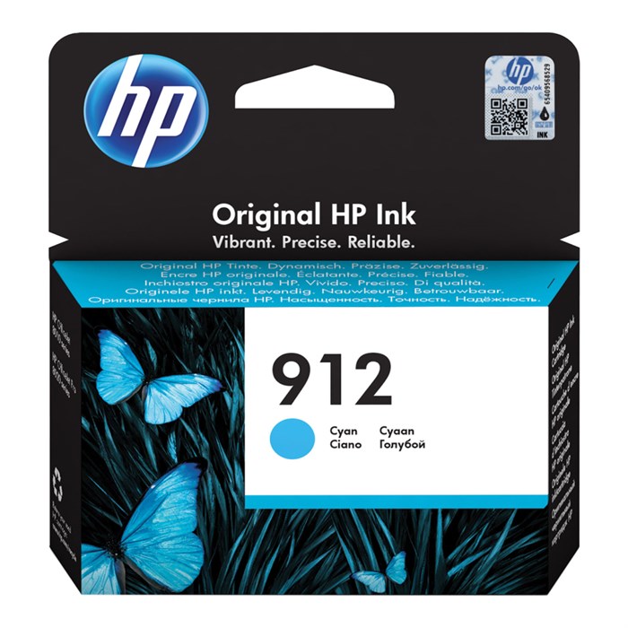 Картридж струйный HP (3YL77AE) для HP OfficeJet Pro 8023, №912 голубой, ресурс 315 страниц, оригинальный 363468 - фото 126543