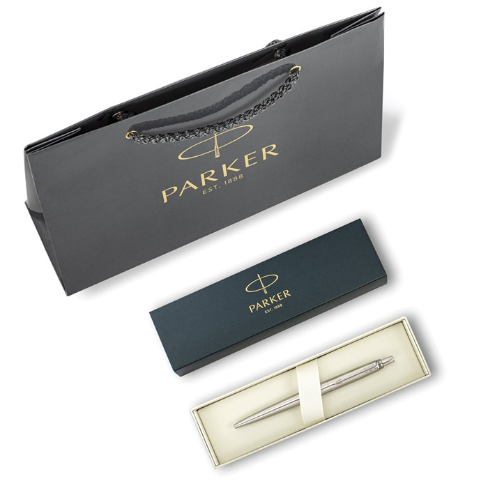 Ручка шариковая PARKER "Jotter Core Stainless Steel CT", пакет, 880892 880892 - фото 172341