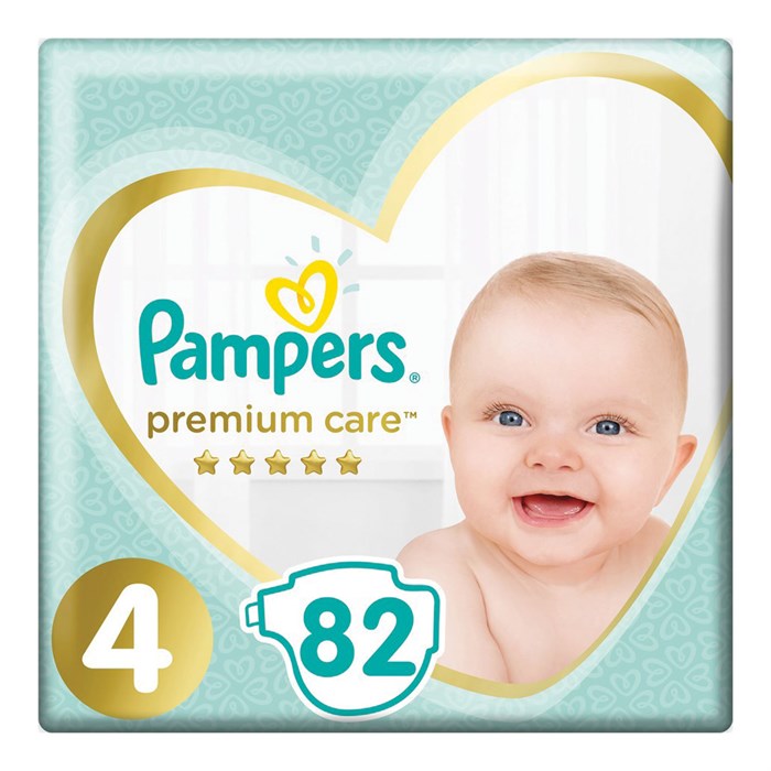 Подгузники 82 шт. PAMPERS (Памперс) Premium Care, размер 4 (9-14 кг), 1210801 605873 - фото 177385