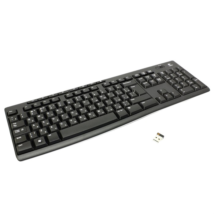 Клавиатура беспроводная LOGITECH K270, USB, 104 клавиши + 8 дополнительных клавиш, мультимедийная, черная, 920-003757 511448 - фото 196922