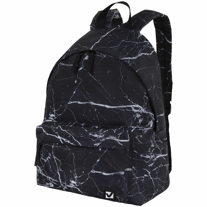 Рюкзак BRAUBERG СИТИ-ФОРМАТ универсальный, "Black marble", черный, 41х32х14 см, 270790 270790 - фото 219243