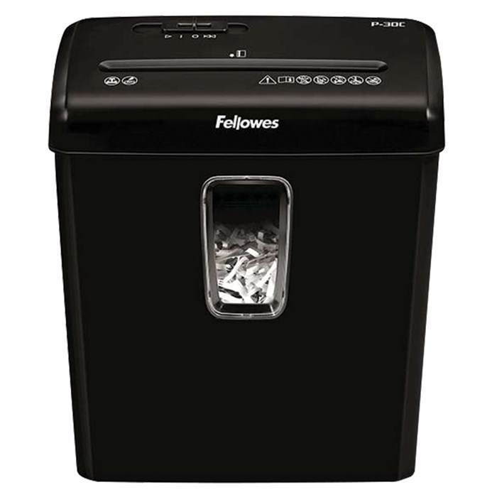 Уничтожитель (шредер) FELLOWES POWERSHRED P-30C, 4 уровень секретности, фрагменты 4х34 мм, 6 л., 15 л, FS-60081 533098 - фото 230708