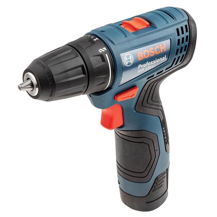 Дрель-шуруповерт аккумуляторный, 12 В, 0-1500 об./мин, BOSCH GSR 120-LI PROFESSIONAL 06019G8020 671178 - фото 237336