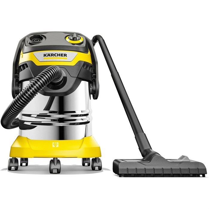 Пылесос хозяйственный KARCHER WD 5 S, мусоросборник 25 л, мощность 1100 Вт, желтый, 1.628-350.0 456636 - фото 255841