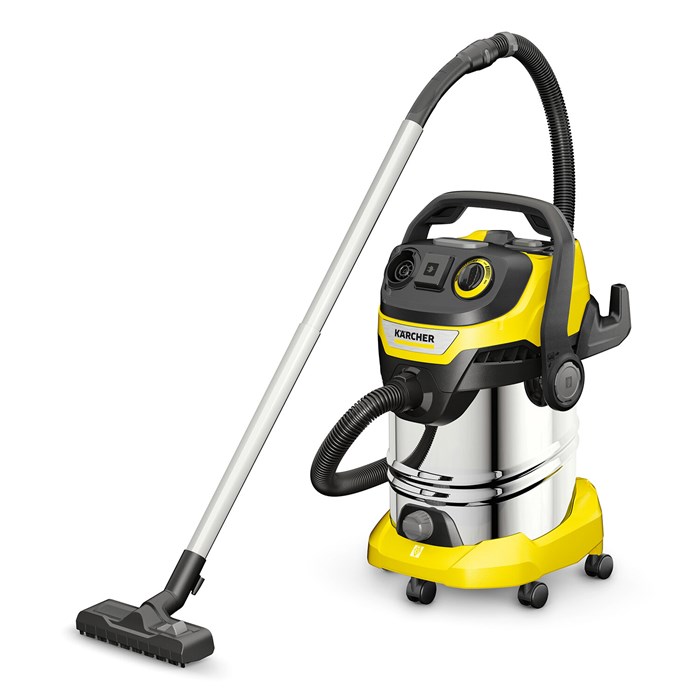 Пылесос хозяйственный KARCHER WD 6 PS, мусоросборник 30 л, мощность 1300 Вт, желтый, 1.628-360.0 456637 - фото 255879