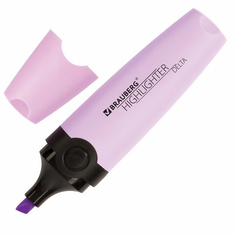 Текстовыделитель BRAUBERG "DELTA PASTEL", ЛАВАНДОВЫЙ, линия 1-5 мм, 151733 151733 - фото 270232