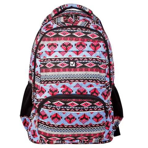 Рюкзак BRAUBERG CANVAS универсальный, 2 отделения, "Фигуры", канвас, 47х32х14 см, 226353 226353 - фото 272448