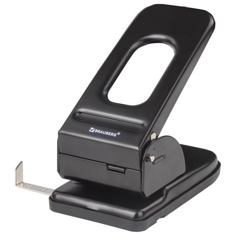 Дырокол металлический МОЩНЫЙ BRAUBERG Heavy duty, до 60 л., черный, 226868 226868 - фото 272508