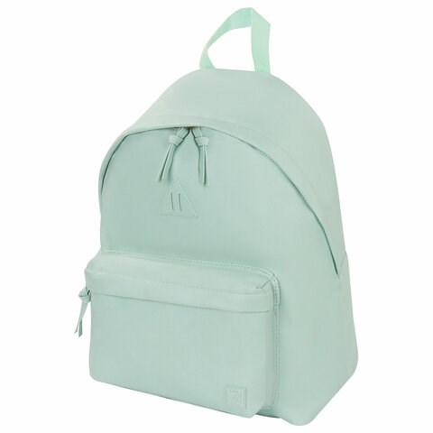 Рюкзак BRAUBERG CELEBRITY универсальный, экокожа, бирюзовый, 41х32х14 см, 227101 227101 - фото 272527