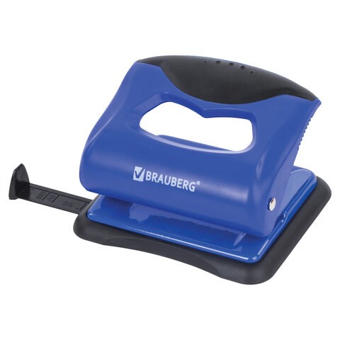 Дырокол BRAUBERG "JET PRO", до 20 листов, сине-черный, 228598 228598 - фото 272729