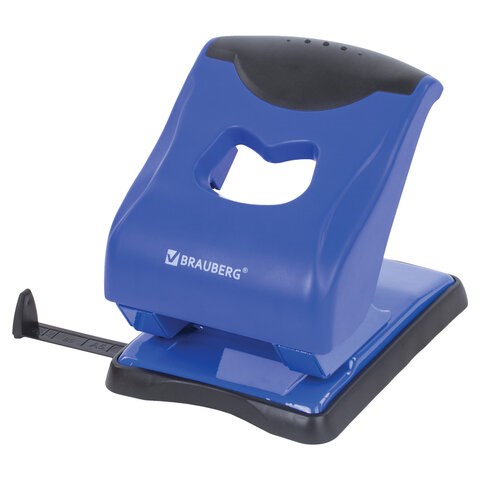 Дырокол BRAUBERG JET PRO, до 40 листов, сине-черный, 228602 228602 - фото 272733