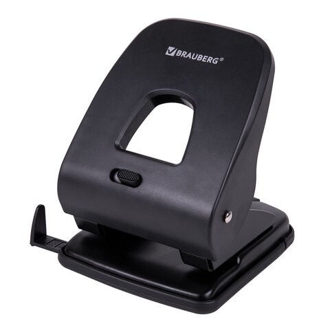 Дырокол BRAUBERG SX-40, до 40 листов, черный, 229695 229695 - фото 272976