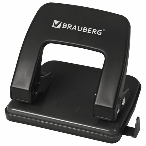 Дырокол металлический BRAUBERG Classic, до 25 л., черный, 229697 229697 - фото 272977