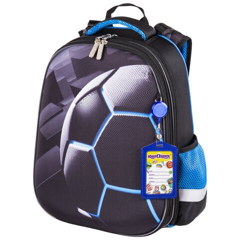 Ранец ЮНЛАНДИЯ EXTRA с дополнительным объемом, 2 отделения, "Soccer ball", 38х29х18 см, 270677 270677 - фото 274238