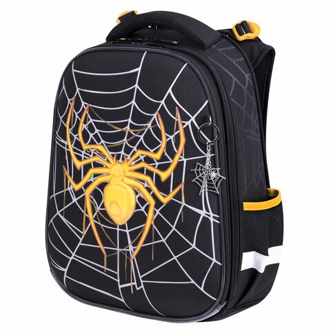 Ранец BRAUBERG PREMIUM, 2 отделения, с брелком, "Venomous spider", 3D панель, 38х29х16 см, 271355 271355 - фото 274423