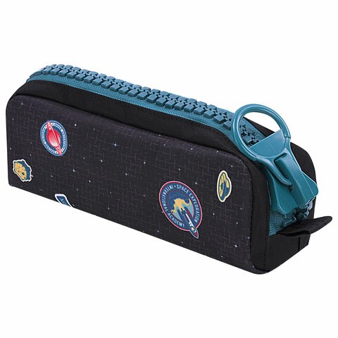 Пенал BRAUBERG с объемной "тракторной" молнией, 1 отделение, ткань, 22х8х6,5 см, "Space mission", 271567 271567 - фото 274464