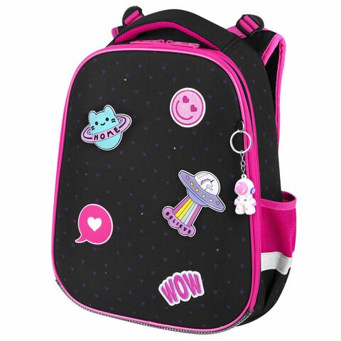 Ранец BRAUBERG PREMIUM, 2 отделения, с брелоком, "Space sweets", LED-ЛАМПОЧКИ, 38х29х16 см, 272020 272020 - фото 274634