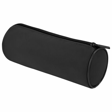 Пенал-тубус BRAUBERG, с эффектом Soft Touch, мягкий, черный, 22х8 см, 272302 272302 - фото 274715