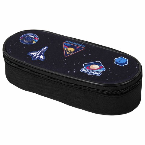 Пенал-футляр BRAUBERG, 1 отделение, органайзер, полиэстер, 22x9х5 см, "Open space", 272313 272313 - фото 274726