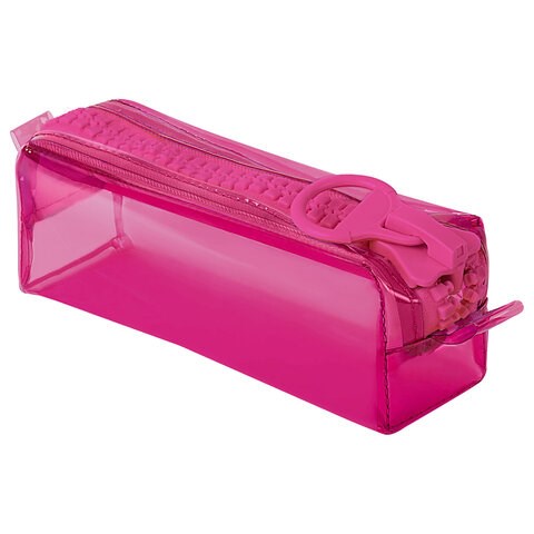 Пенал BRAUBERG с объемной "тракторной" молнией, 1 отделение, ПВХ, 22х8х6,5 см, "Ultra pink", 272340 272340 - фото 274730