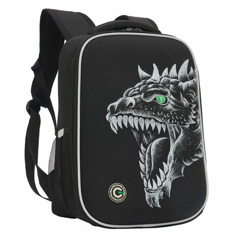 Ранец GRIZZLY анатомическая спинка, облегченный, для мальчиков, DRAGON, 37х26х16 см, RAw-497-3/1 272799 - фото 275032
