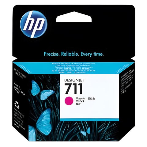 Картридж струйный для плоттера HP (CZ131A) DesignJet T120/T520, №711, пурпурный, оригинальный 361143 - фото 276042